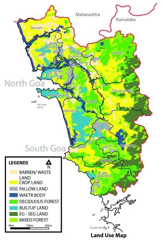 Land Use Map of Goa 