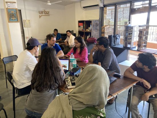 Students interacting with Megha Gupta - Founder of Dharavimarket.com ( a social enterprise in Dharavi)