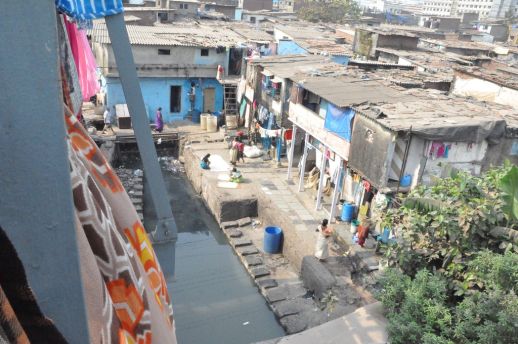 Dhobi Ghat. That´s where some of Dharavi´s commercial laundry gets done.