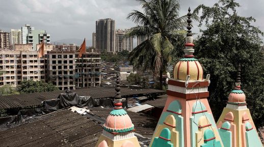 Roofs in Mumbai. 