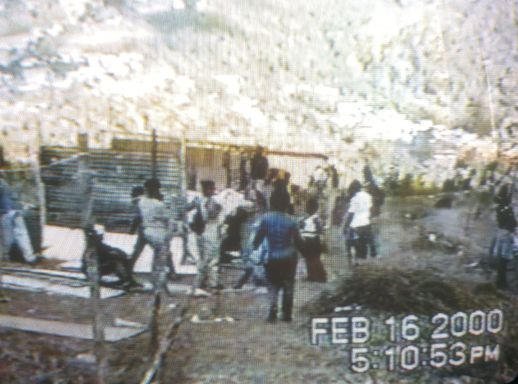 Images of the Escudero family home videos, days after the "invasión"