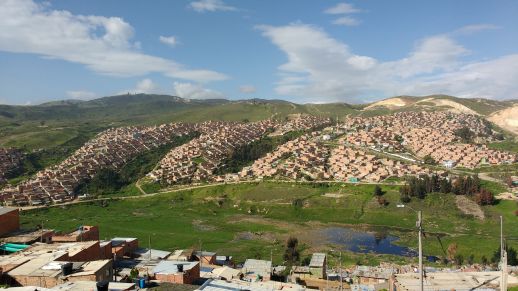 View of Ciudadela Sucre District from Altos del Pino 