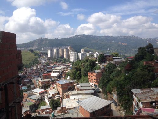 View of the formal city from the top of the "Cerro"