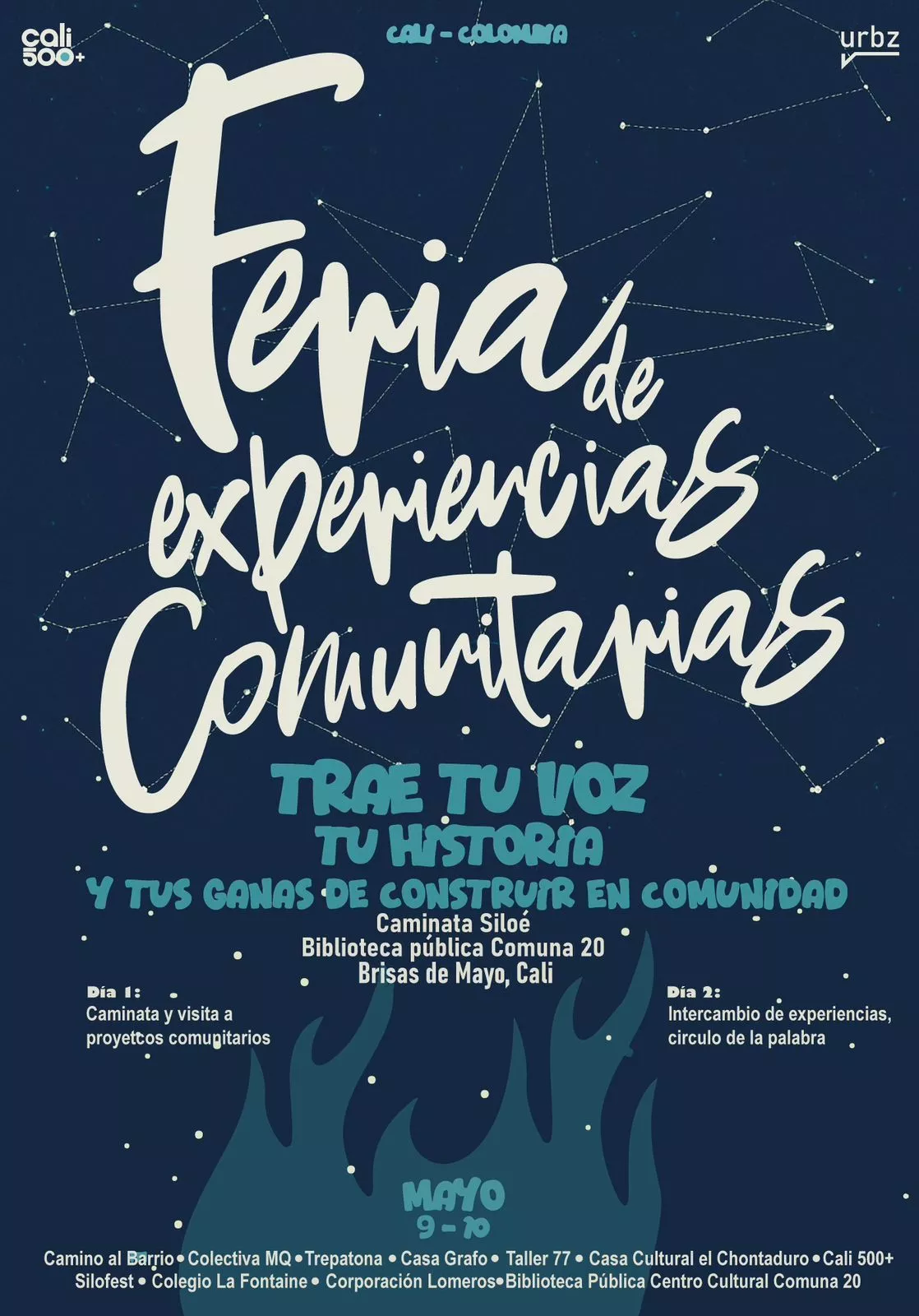 Poster for the Ferias de Experiencias in Cali