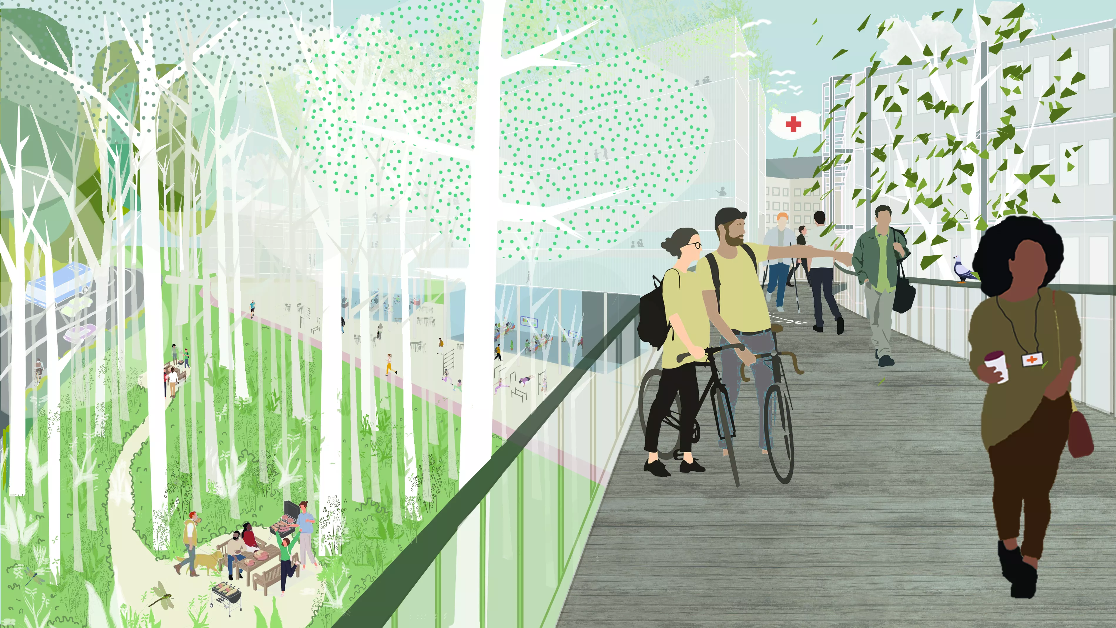 illustration of the proposed campus