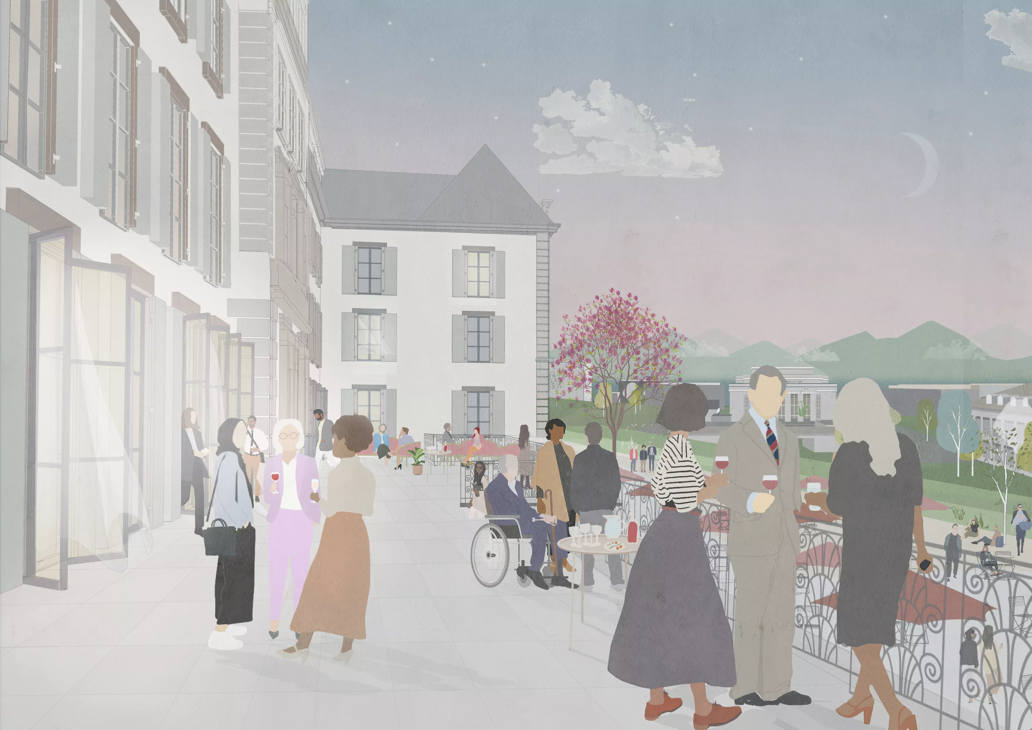 illustration of the proposed campus