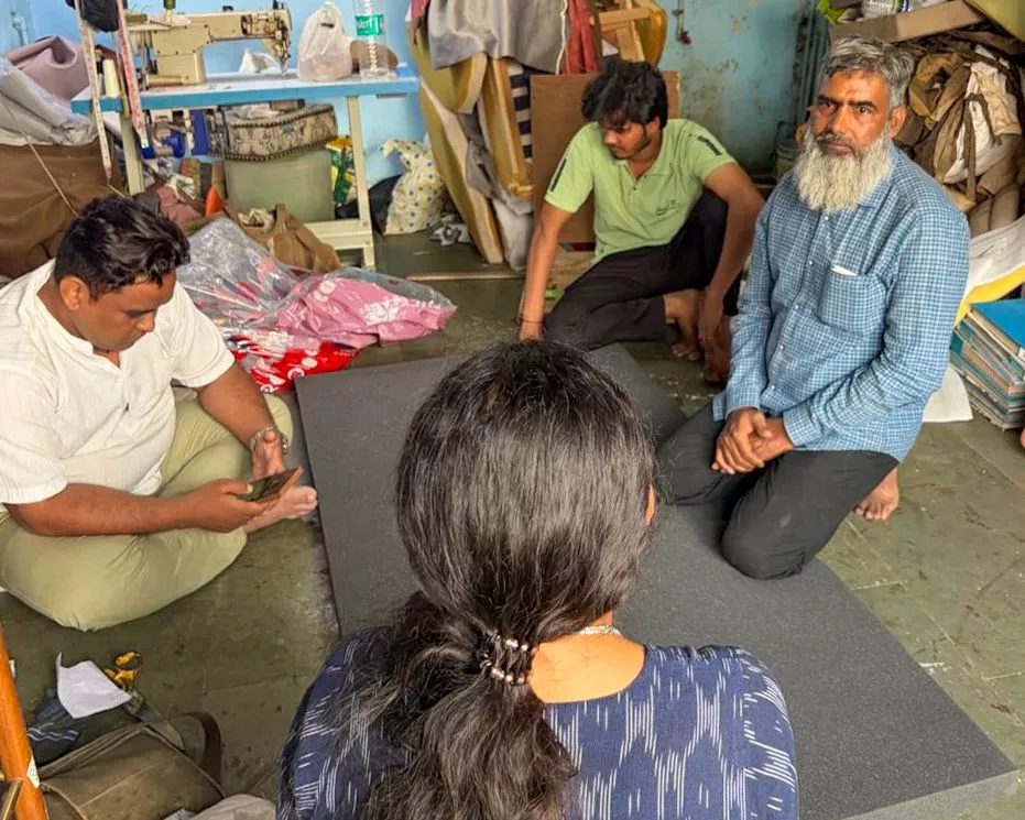 Abdul in conversation with Samidha from urbz team