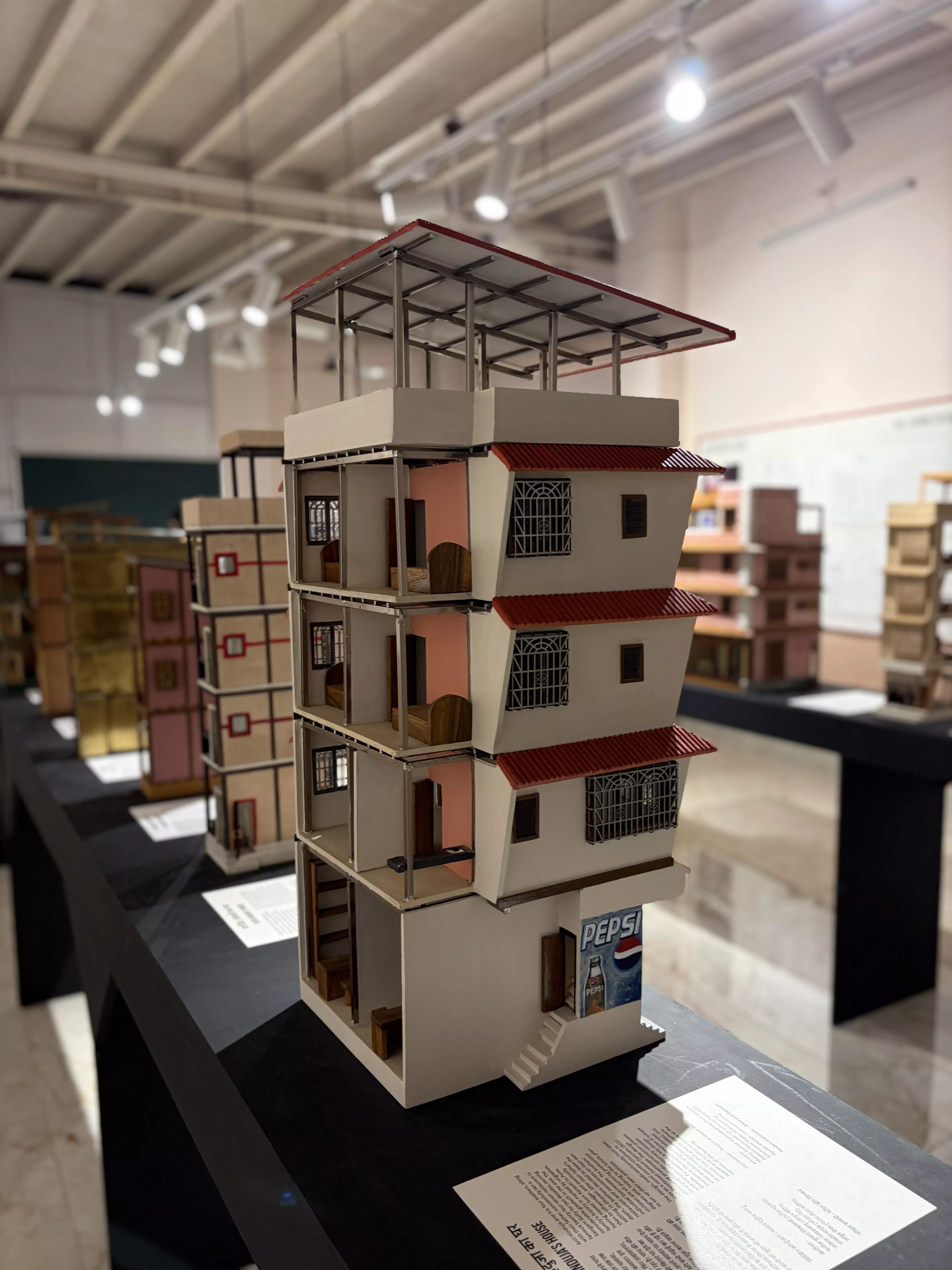 The 17 models on display in Dharavi