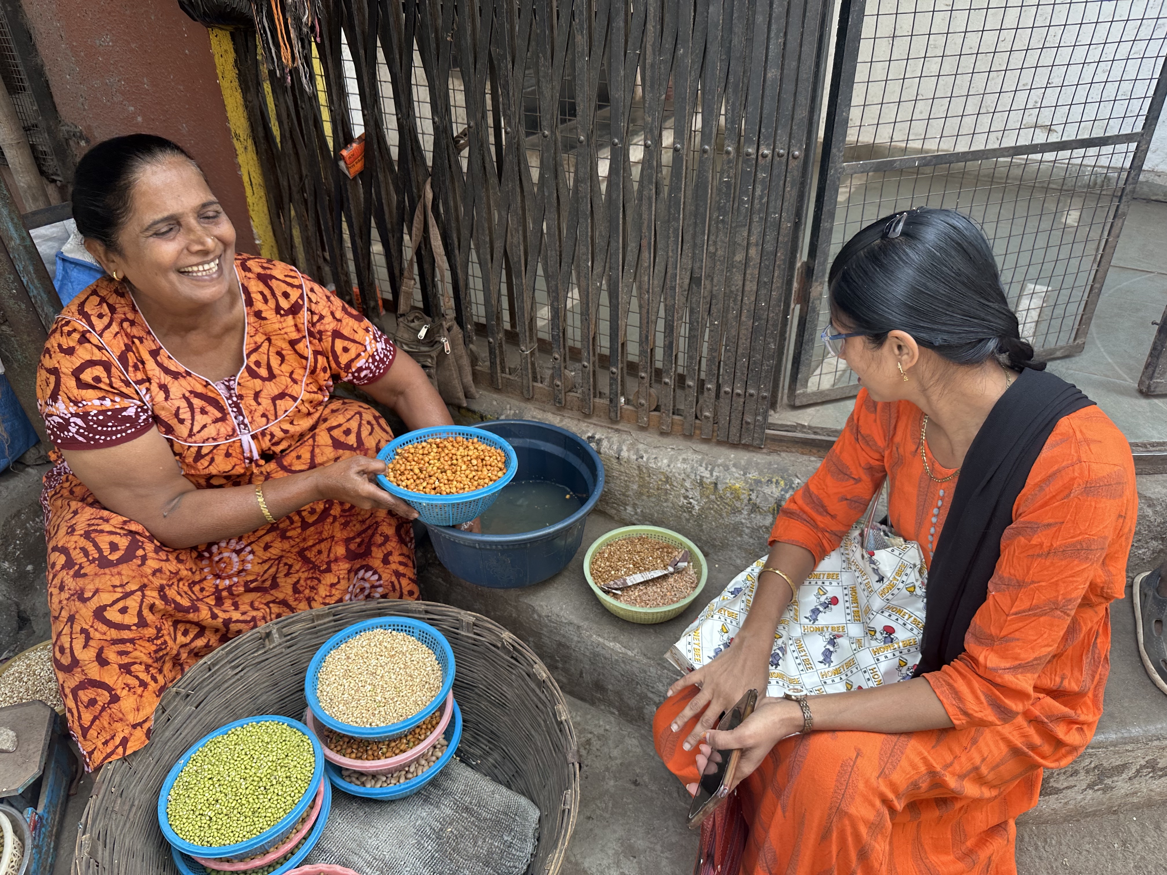 Pushpa and her daughter