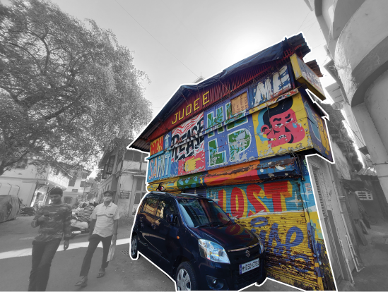  Jude’s bakery with its striking graffiti wall acts as a gateway to the village
