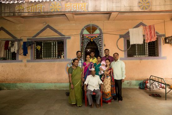 Kule family in at their ancestral home in the Konkan - photo by Ishan Tankha for urbz