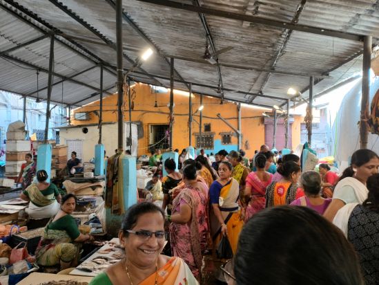 Conversations at the fish market