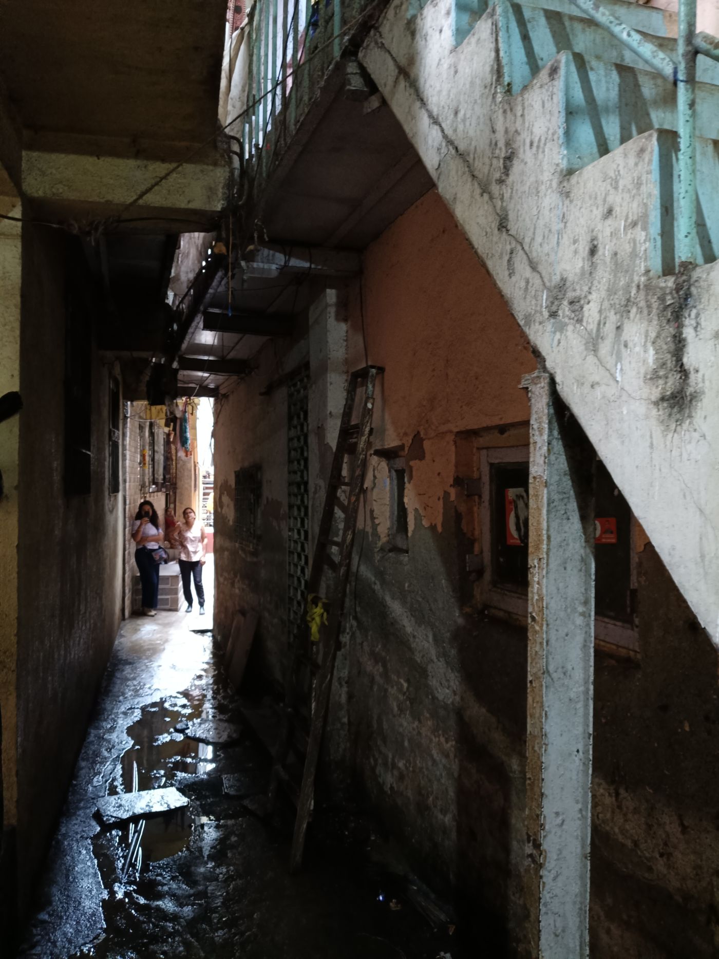 Velankanni lane before installing the lights