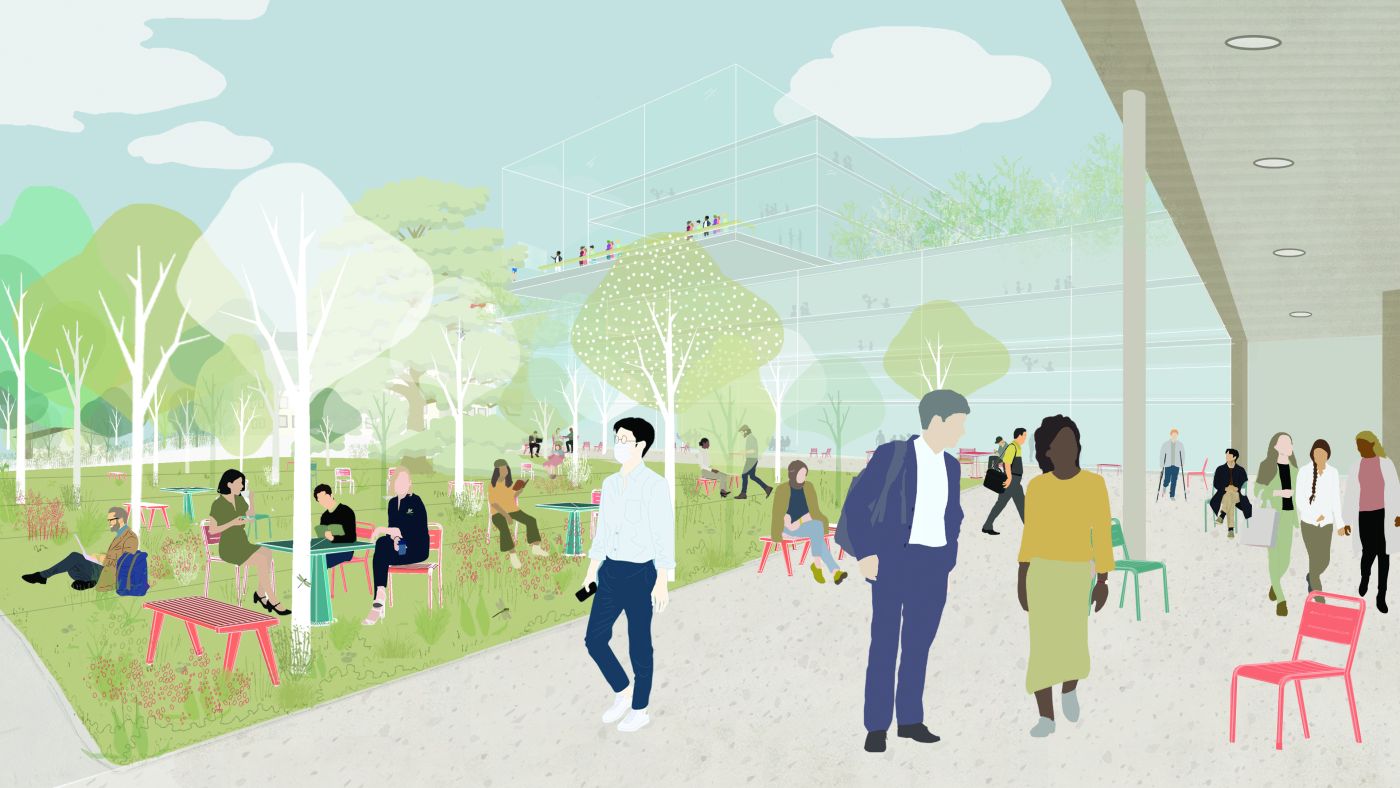 illustration of the proposed campus