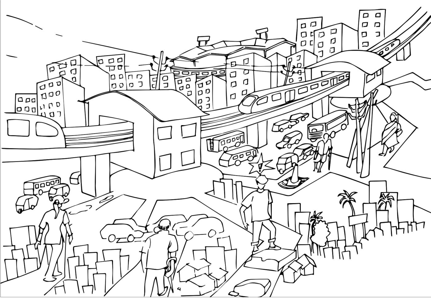 Pedestrian predicament, Kaloor