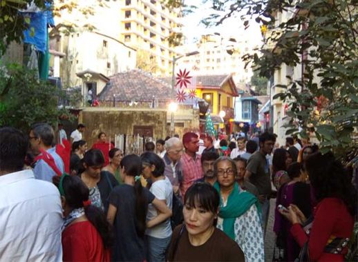 Khotachiwadi Christmas Fair. Chawls, bungalows, and active community spaces, along with a myriad of cultural identities, all co-exist here.