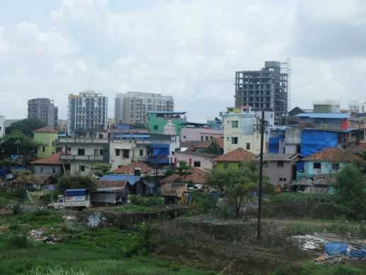 Image 5: View of Boman Dongri situated on a higher altitude with new buildings in the background