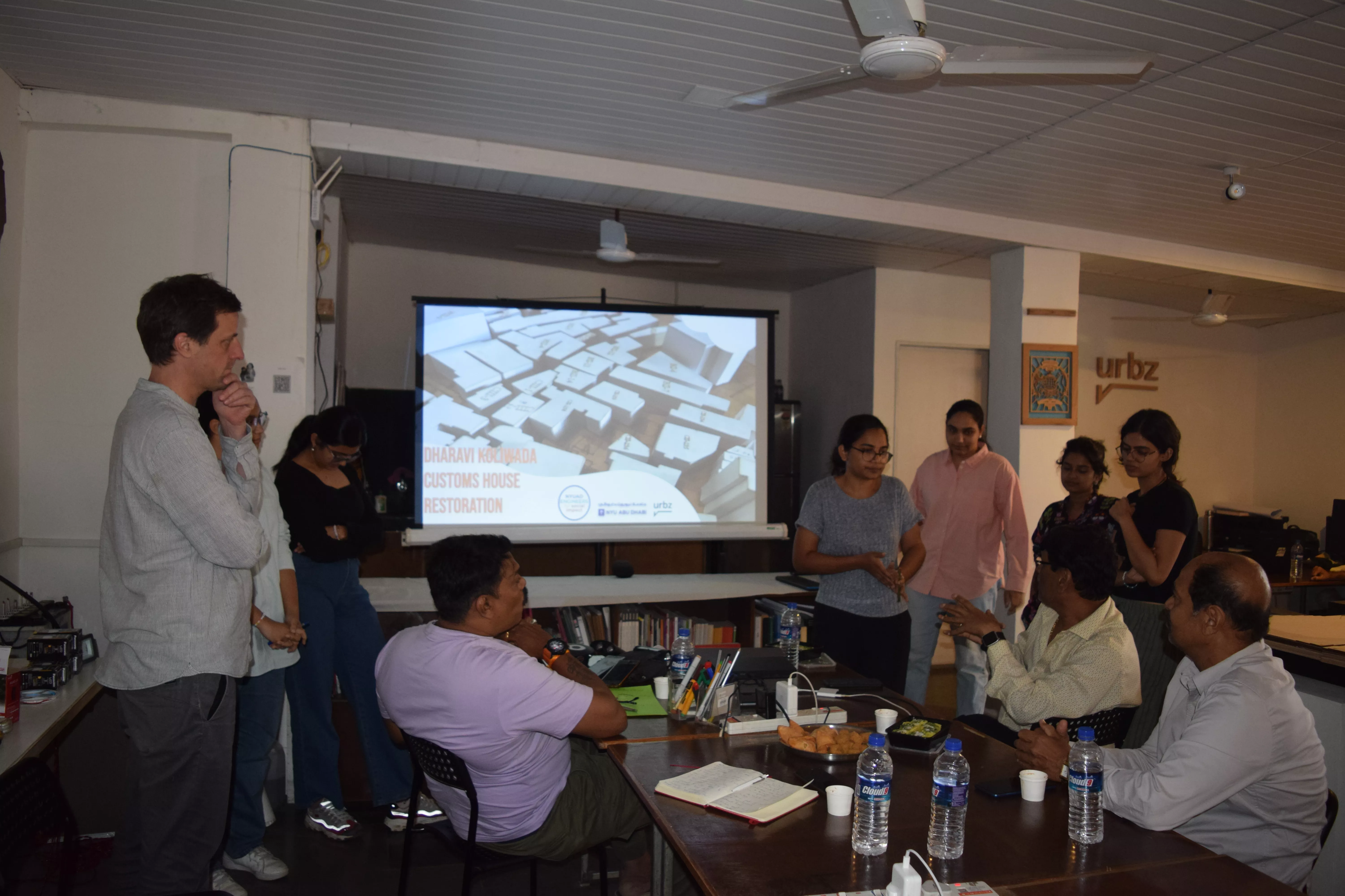 Presenting the projects to the Jamat 